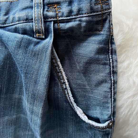 R13 CrossOver Asymmetric Denim Slouchy Stretch Jeans - Picture 14 of 16